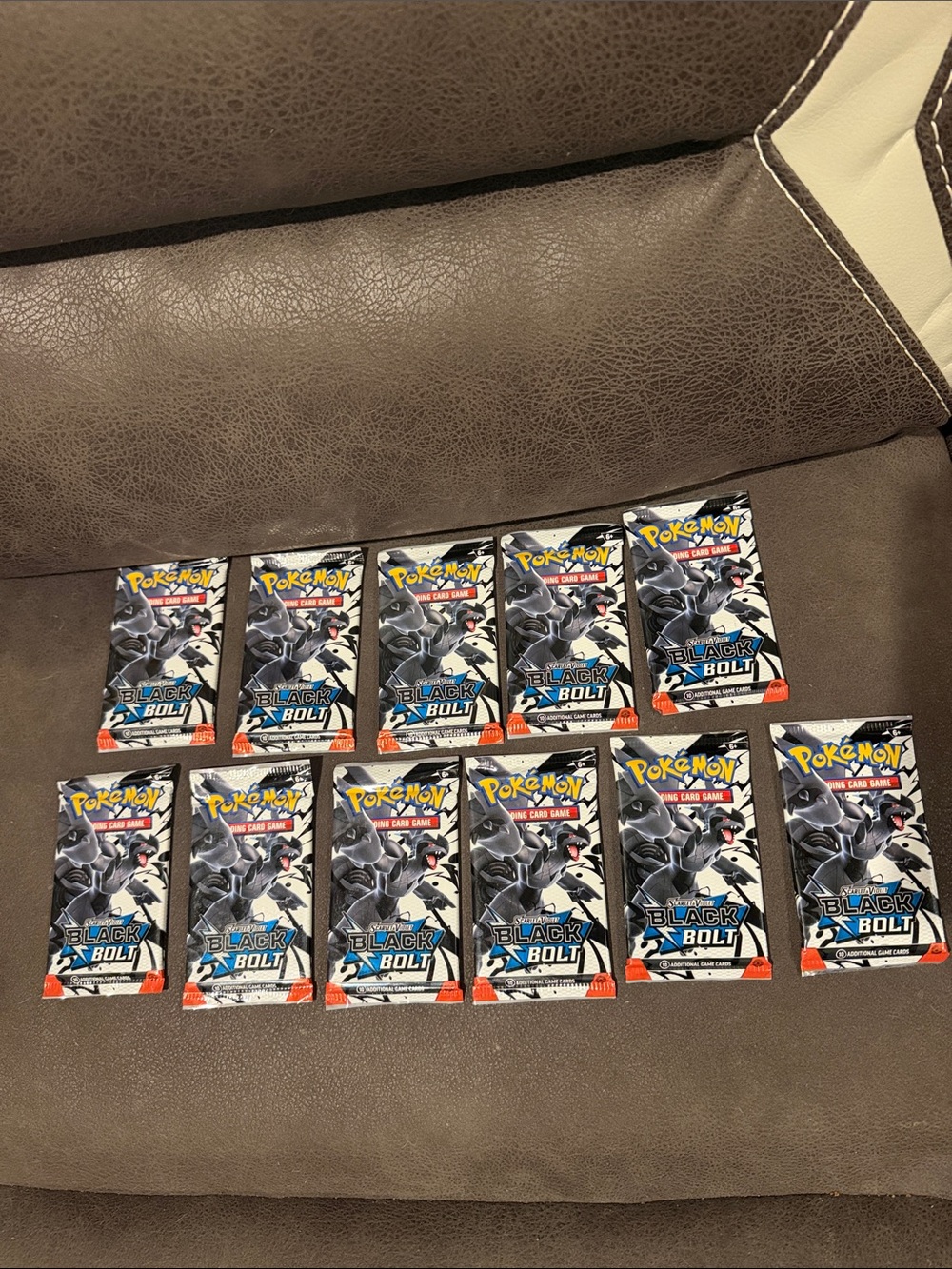 Pokémon TCG Black & Bolt Booster Packs - Lot of 11